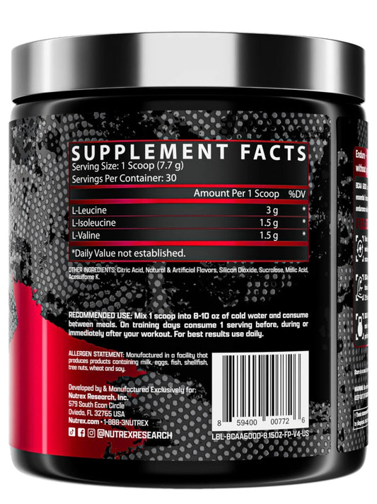 Nutrex Bcaa 6000 Recovery 30 Serv