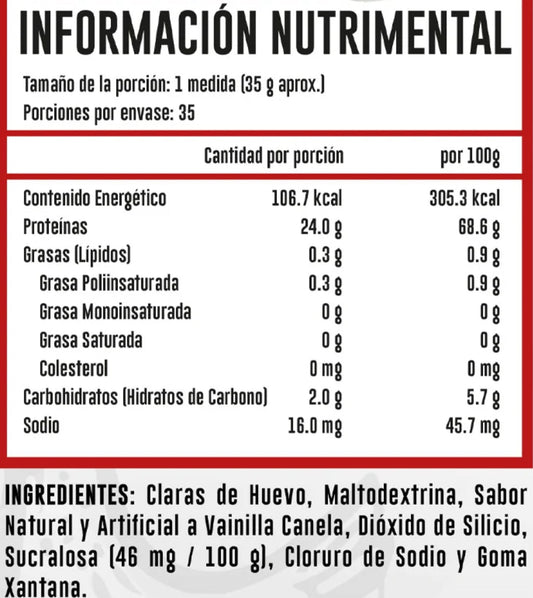 ADV Clara de Huevo 900 Gr