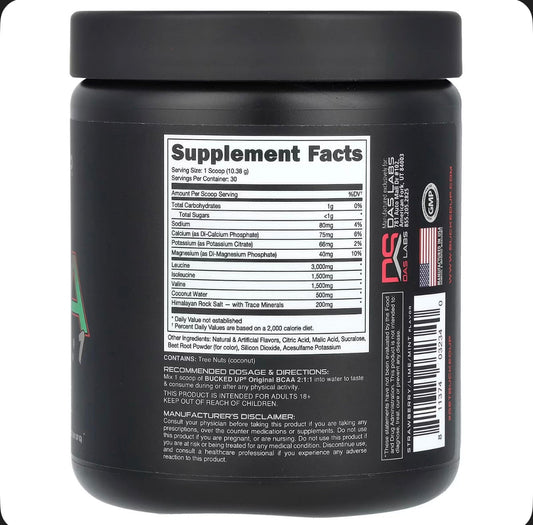 Bucked Up Bcaa 2:1:1 Original 30 Serv
