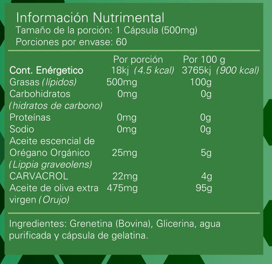 Alpha Nutrition Aceite de Oregano 60 Caps