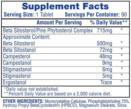 HTP Beta Sitosterol 500 Mg 90 Caps