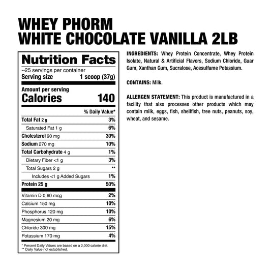 Dragon Pharma Whey Phorm 2 Lbs