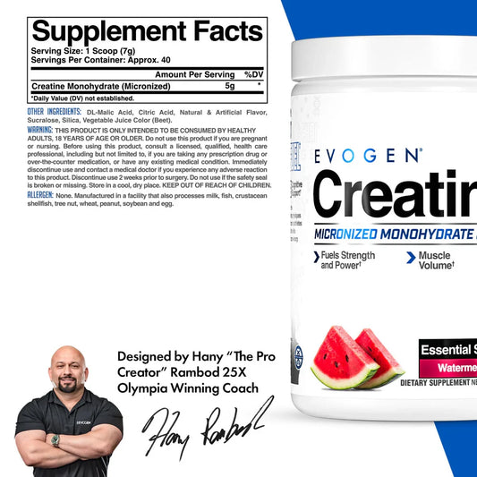 Evogen Creatina 40 Serv Con Sabor