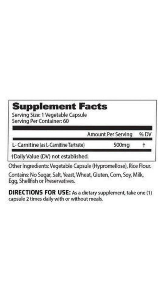 Gat L-Carnitina 500 Mg 60 Tabs