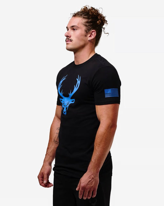 Playera Bucked Up Logo Azul
