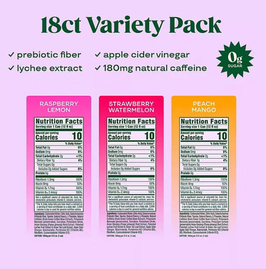 Bloom Sparkling Energy 12oz 12 pack