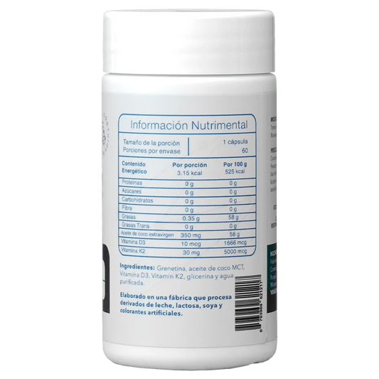 Essentials Vitamina D3 + K2 500UI 60Caps