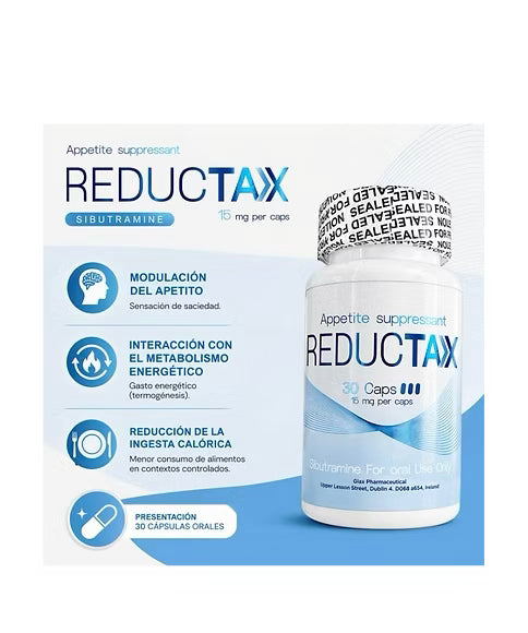Glax Pharmaceutical Reductax 15 mg 30 Caps