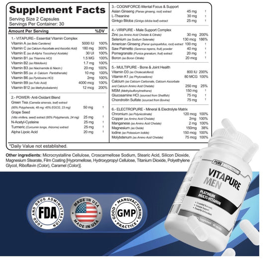 Pure Nutrition Vitapure Men 60 Caps