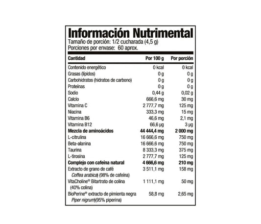 Mutant Pre Entreno 60 Serv PWO