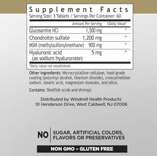 Windmill Glucosamina & Chondroitin 180 Tabs