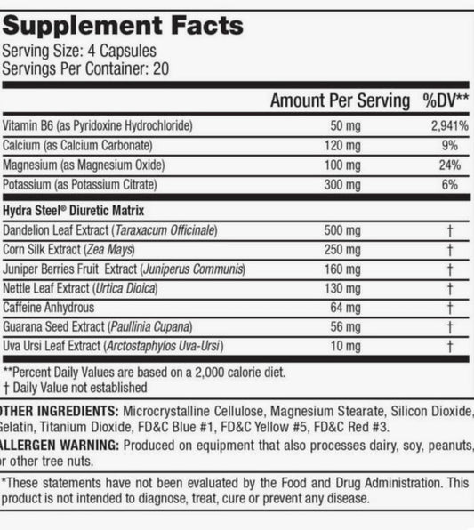 Protan Hydra Steel 80 Ct Diuretic Weight Loss