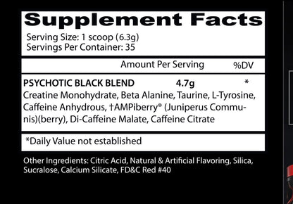 Insane Labz Psychotic Black 60 Serv