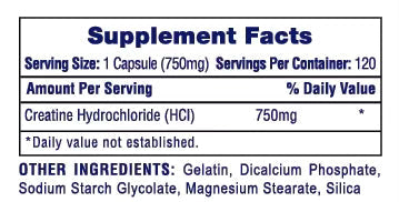 HTP Creatina HCL 120 Caps