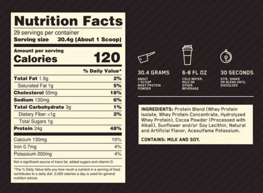 ON 100% Whey Gold Standard 1.47 Lbs