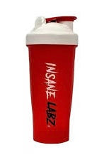 Shaker Insane Labz 20 Oz Rojo Tapa Blanca