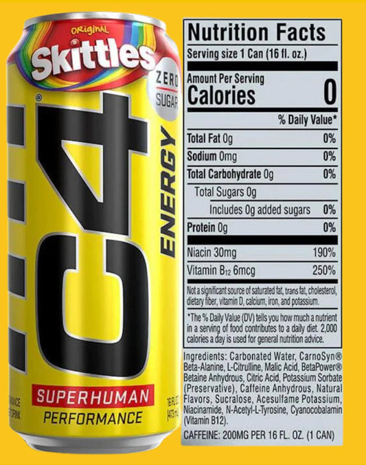 C4 Drink CRB 16Oz 12Pack