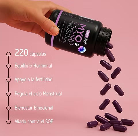 Bhp She Fit Myo & D Chiro Inositol 220 Caps + Citrato de Magnesio 20 Caps