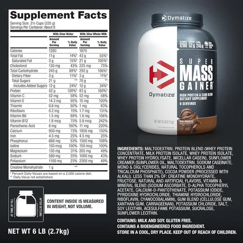 Dymatize Super Mass Gainer 6 Lbs