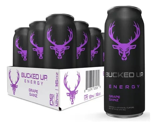 Bucked Up Energy Drinks 12 Pz