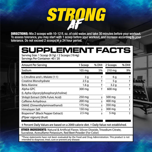 MHP Strong Af Pre Entreno 40 Serv