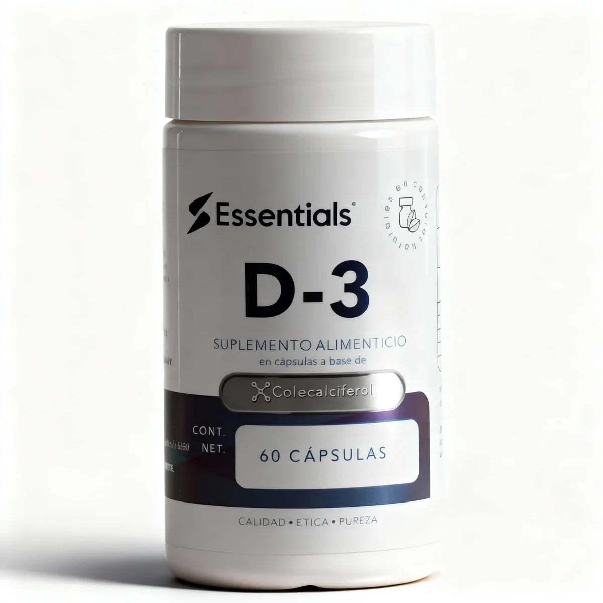Essentials Vitamina D-3 60 Caps