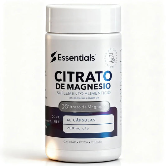 Essentials Citrato de Magnesio 200 Mg 60 Caps