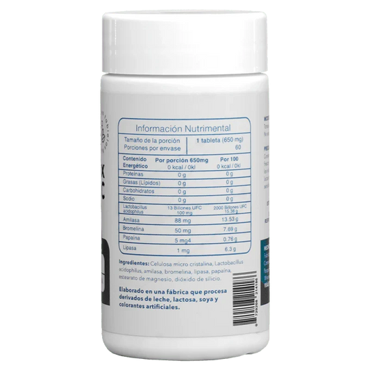 Essentials Enzimas Mix + Probióticos 650Mg 60Caps
