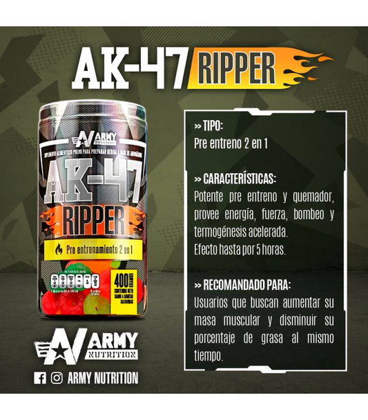 Army Nutrition AK-47 Ripped 40 Serv