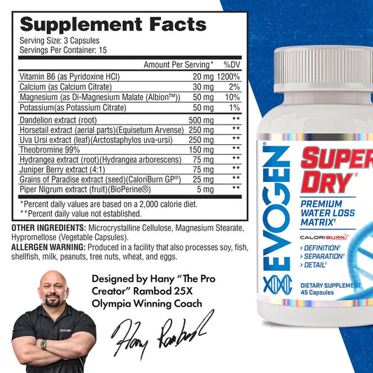 Evogen Super Dry 45 Caps