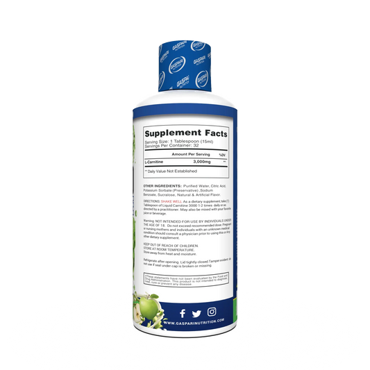Gaspari Nutrition L-Carnitina Liquida 3000 16 Oz