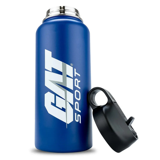 Gat Sport Water Bottle Insulated Stainless Steel 32 Oz Azul