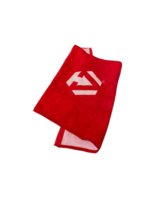 Toalla Gym Dymatize Rojo c/ Blanco