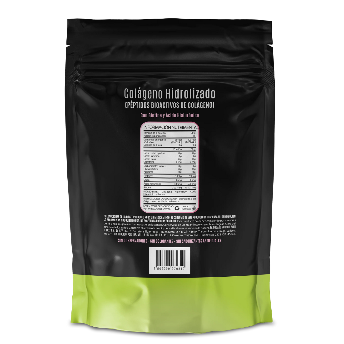 S Natural Colageno Hidrolizado 300 Grs