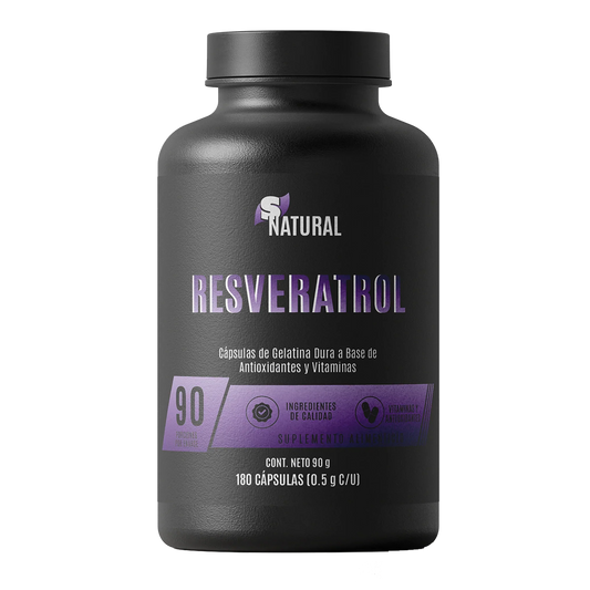 S Natural Resveratrol 0.5 G 180 Caps