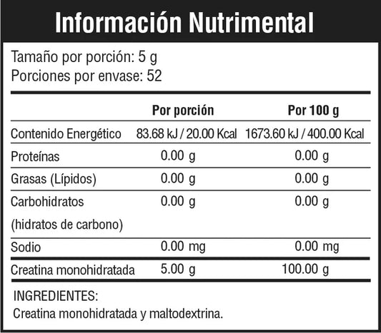 Musclefit Creatina Monohidratada 60 Serv