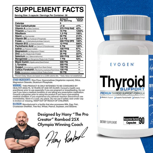 Evogen Thyroid 90 Caps
