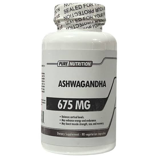 Pure Nutrition Ashwagandha 675 Mg 90 Caps