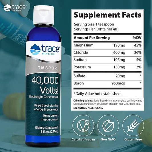 Trace Minerals 40,000 Volts 8 Oz