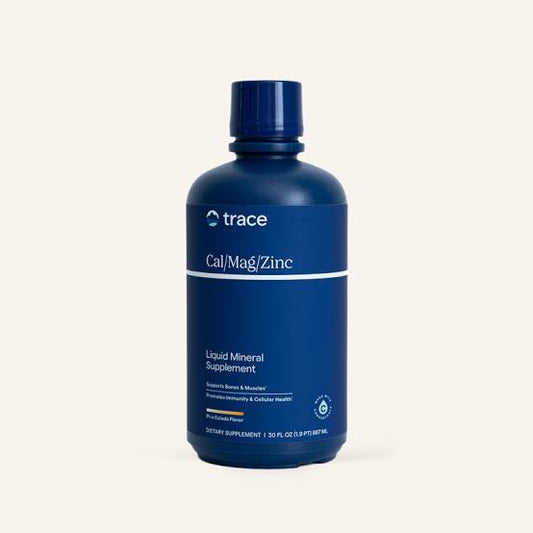 Trace Minerals Calcio Magnesio y Zinc + Vitamina D3 16 Oz