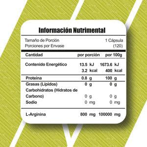 Meta Nutrition L-Arginina 120 Tabs