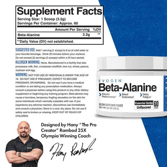 Evogen Beta Alanina 60 Serv