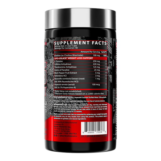 Nutrex Lipo 6 Black 120 Caps