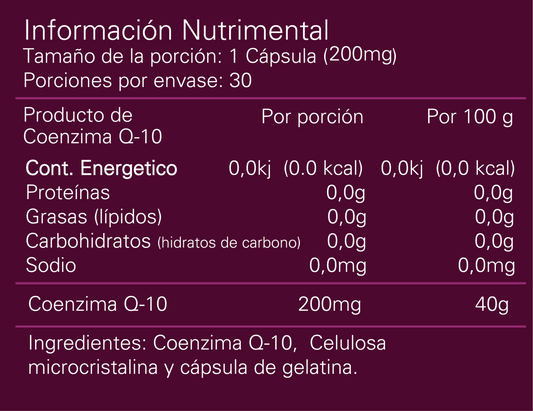Alpha Nutrition Coenzima Co Q-10 30 Caps