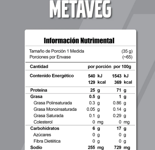 Meta Nutrition Metaveg Protein 5 Lbs